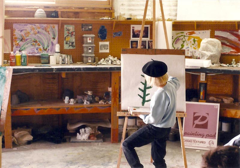 art for kids ages 4 through 80 in the grain bins